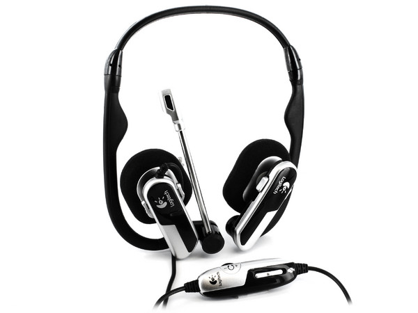 Audífonos con Micrófono Logitech Premium con Adaptador USB/Analógico