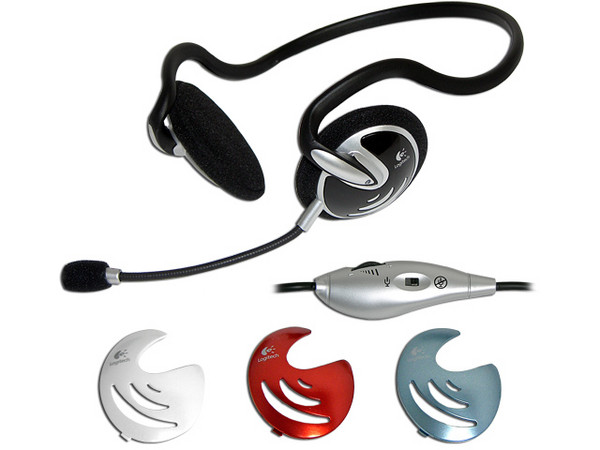 Audífonos Logitech Internet Chat con Micrófono Ajustable y 4 Colores Intercambiables.