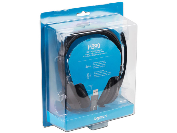 Audífonos con Micrófono Logitech H390, USB.