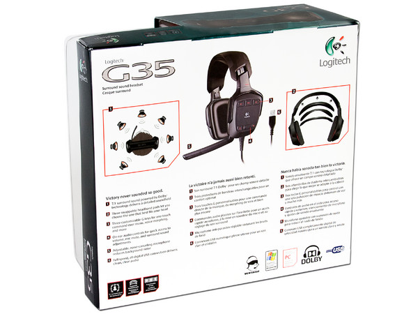 Audífonos Logitech G35 Surround Sound 7.1
