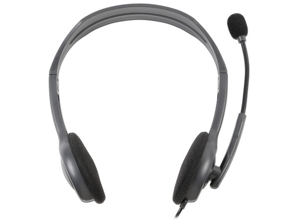 Audífonos estéreo con micrófono Logitech h110.