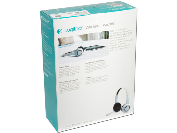Audífonos con micrófono Inalámbricos Logitech para iPad, Bluetooth.  