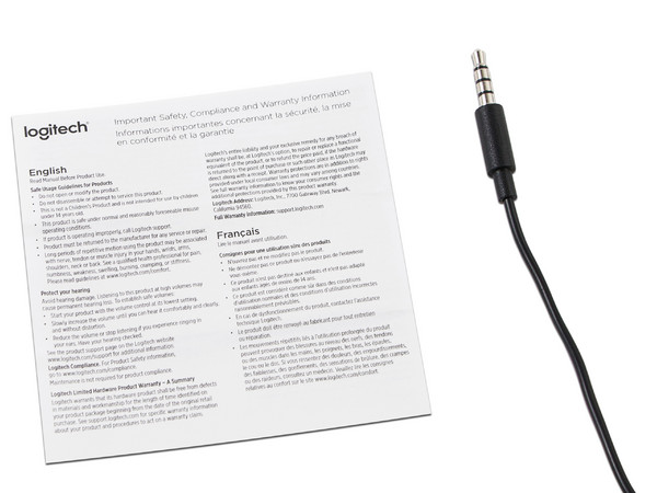 Audífonos con micrófono Logitech Stereo Headset H111.