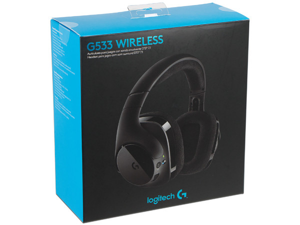 Audífonos con Micrófono Logitech G533 Wireless con tecnología DTS Headphone X sonido envolvente 7.1, Inalámbrico USB.