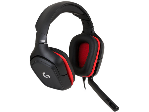 Audífonos con micrófono Logitech G332, Respuesta de frecuencia 20Hz-20000Hz, 3.5mm. Color Negro/Rojo.