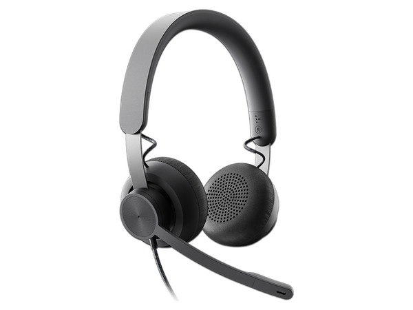 Audífonos con Micrófono Logitech Zone Wired UC 981-000876, Cancelación de Ruido, USB-C. Color Negro.