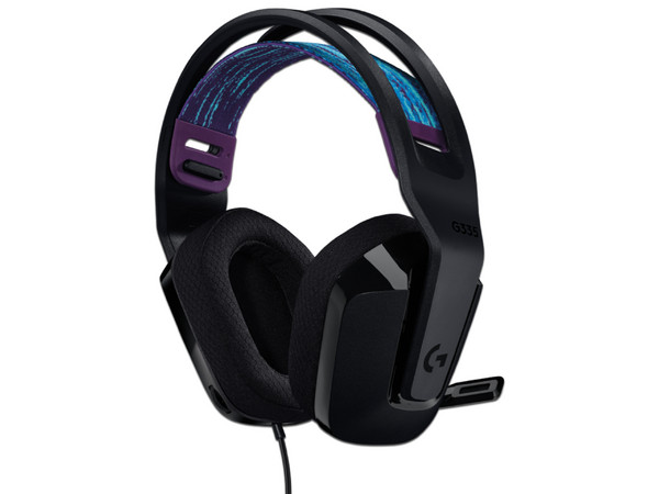 Audífonos Gamer con micrófono Logitech G335, 3.5mm. Color Negro.