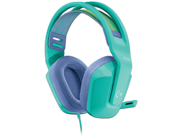 Audífonos Gamer con micrófono Logitech G335, 3.5mm. Color verde.