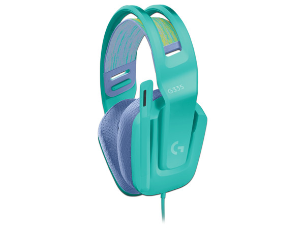 Audífonos Gamer con micrófono Logitech G335, 3.5mm. Color verde.