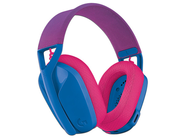 Audífonos inalámbricos con micrófono Gamer Logitech G435 LightSpeed, Receptor USB, Bluetooth. Color Azul.