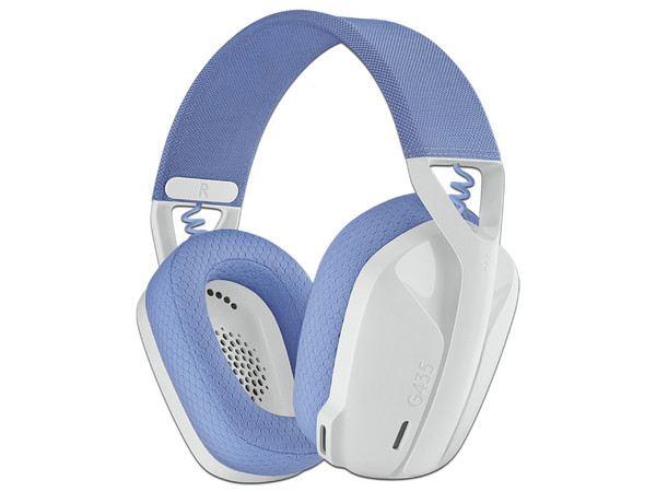 Audífonos inalámbricos con micrófono Gamer Logitech G435 LightSpeed, Receptor USB, Bluetooth. Color Blanco.