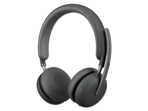 Audífonos Inalámbricos tipo Diadema Logitech Zone Wireless 2 Teams version, Cancelación de ruido activa, Bluetooth 5.3, Receptor USB-C con adaptador USB. Color Negro.