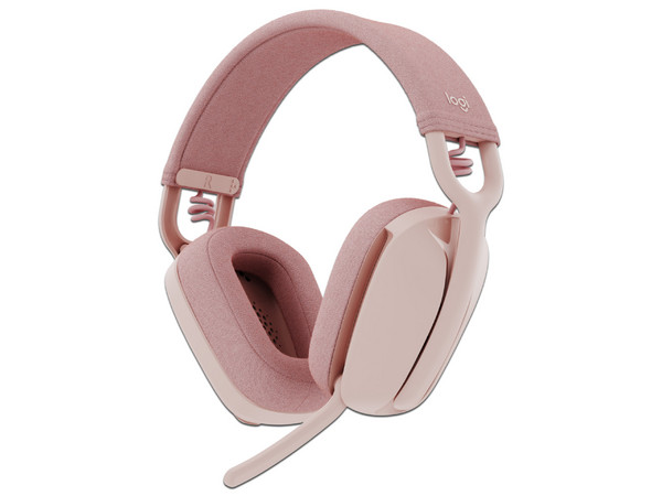 Audífonos con Micrófono Logitech Zone Vibe 100, respuesta de frecuencia 20Hz-2000Hz, Bluetooth. Color Rosa