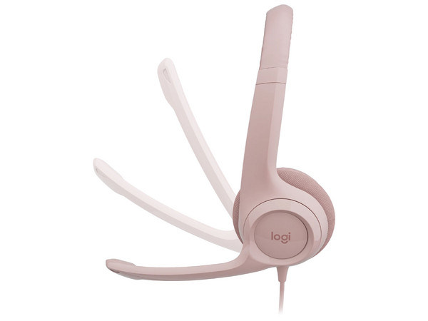 Audífonos con Micrófono Logitech H390, Respuesta de Frecuencia 20-20000Hz, USB. Color Rosa.