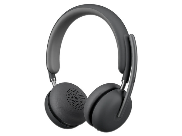 Audífonos Inalámbricos tipo Diadema Logitech Zone Wireless 2 UC Version, Cancelación de ruido activa, Bluetooth 5.2, Receptor USB-C con adaptador USB. Color Negro.