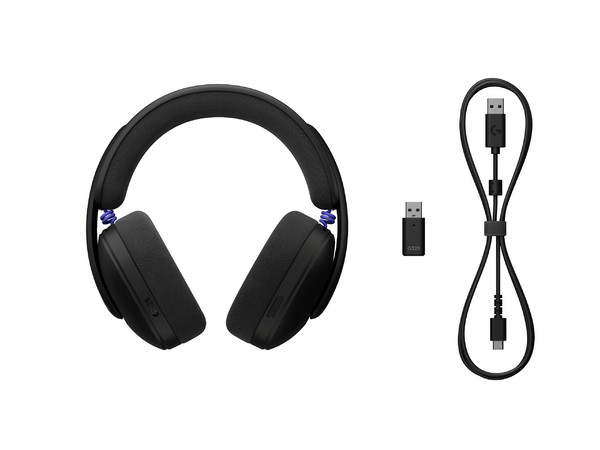 Audífonos Gamer Logitech G325, Respuesta de Frecuencia 20Hz - 20kHz, Micrófono Integrado, Batería Recargable, Bluetooth, Receptor USB. Color Negro.