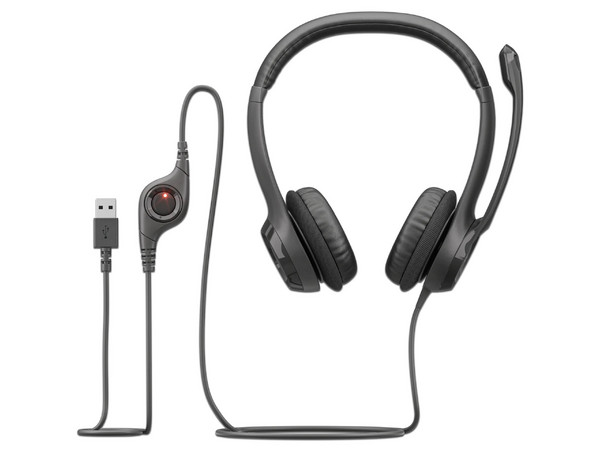 Audífonos con Micrófono Logitech H390 981-001575, Micrófono Abatible, Cable de 1.9m, USB Tipo C. Color Negro.