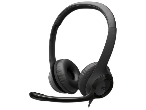 Audífonos con Micrófono Logitech H390 981-001575, Micrófono Abatible, Cable de 1.9m, USB Tipo C. Color Negro.