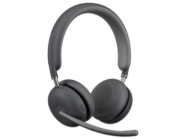 Audífonos Inalámbricos tipo Diadema con Micrófono Logitech Zone Wireless 2, Bluetooth 5.2, Receptor USB Tipo C. Color Negro.