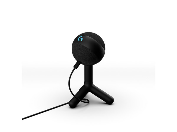 Micrófono Logitech Yeti Orb RGB Gamer, Lightsync, USB Alámbrico, Compatible con PC y Mac, Negro.