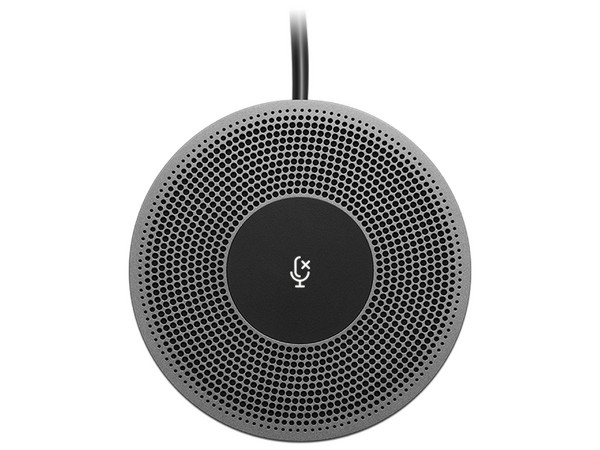 Micrófono de Expansión Logitech 989-000405, Con Indicadores LED, Compatible con Logitech MeetUp, Color Gris.