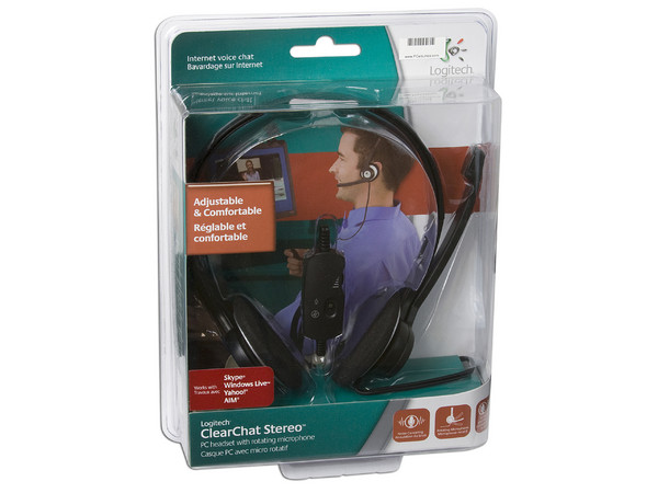 Audífonos Logitech ClearChat Stereo con Micrófono