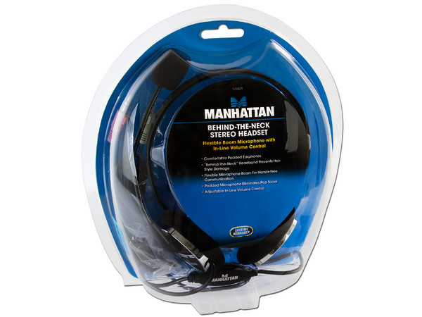 Audífonos Estéreo Manhattan con Micrófono y Control de Volumen.