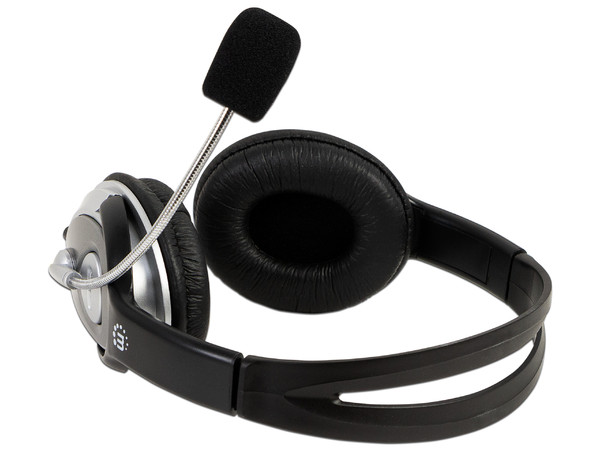 Audífonos Estéreo Clásicos Manhattan, con Micrófono y Control de Volumen, 3.5mm.