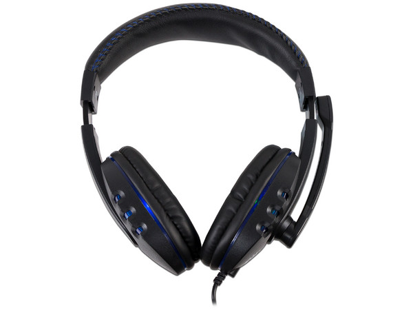 Audífonos tipo diadema para videojuegos Manhattan con micrófono, respuesta de frecuencia 20Hz-20,000Hz.