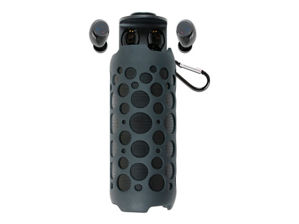 Combo de Audífonos y Bocina Misk MS274, Bluetooth, TWS. Color Negro.