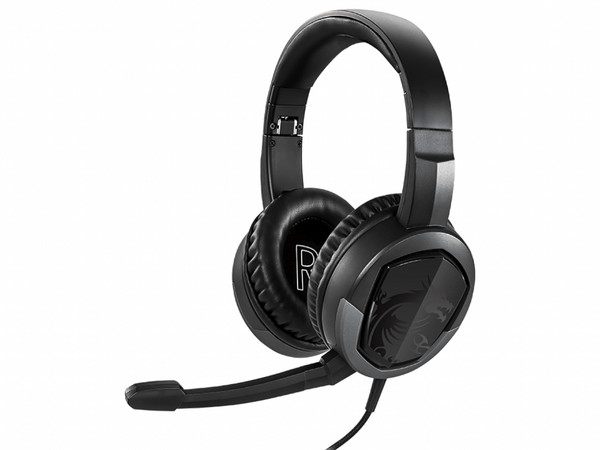 Audífonos tipo diadema MSI Immerse GH30 V2 GAMING con micrófono, respuesta de frecuencia 20Hz-20kHz.