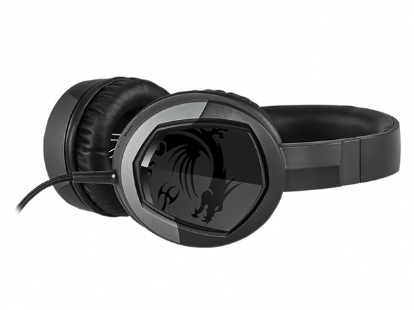 Audífonos tipo diadema MSI Immerse GH30 V2 GAMING con micrófono, respuesta de frecuencia 20Hz-20kHz.