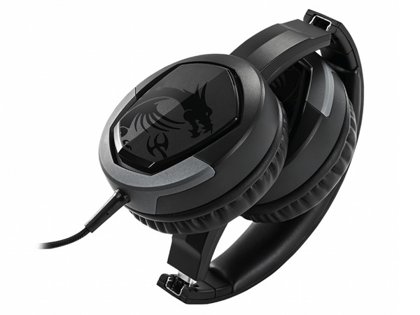Audífonos tipo diadema MSI Immerse GH30 V2 GAMING con micrófono, respuesta de frecuencia 20Hz-20kHz.