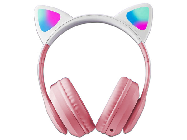 Audífonos inalámbricos MyBat Katchy Kitty RFHSBTST111, Rango de Respuesta de 20Hz - 20KHz, Bluetooth 5.3. Color Rosa.