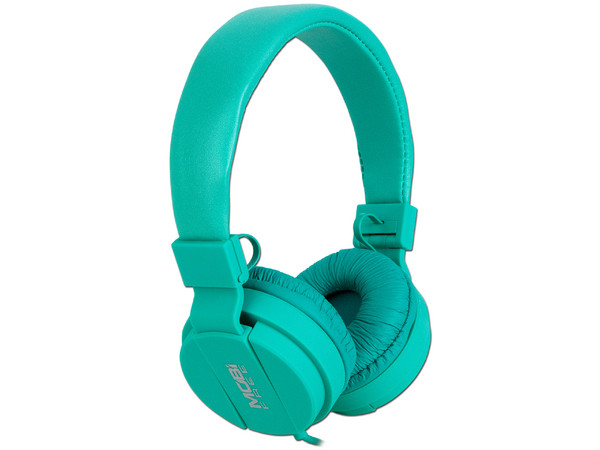 Audífonos con micrófono MOBIFREE Colors, Respuesta de Frecuencia 70-20KHz, con función de manos libres, color Aqua.
