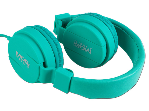 Audífonos con micrófono MOBIFREE Colors, Respuesta de Frecuencia 70-20KHz, con función de manos libres, color Aqua.