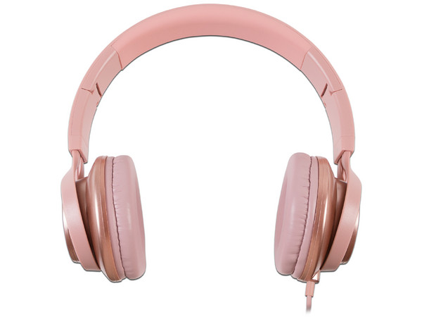 Diadema con Micrófono Mobifree Metallic MB-02011 respuesta de frecuencia 20-20KHz. Color Rosa.