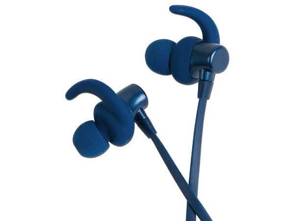 Audífonos manos libres Mobifree MM-200 con batería recargable, Bluetooth. Color Azul