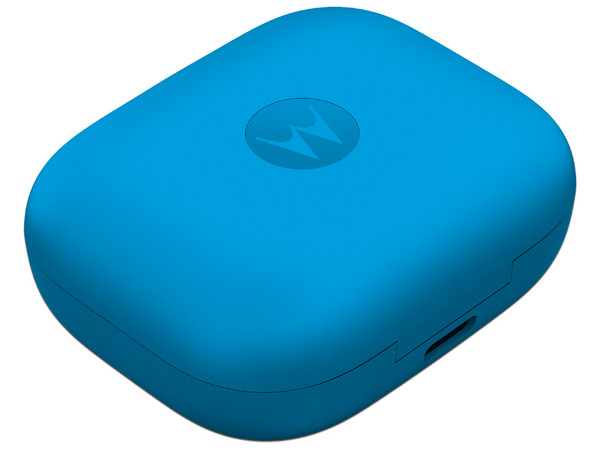 Audífonos Inalámbricos Motorola Moto Buds Bass, Con Estuche de Carga, Bluetooth 5.3. Color Azul.