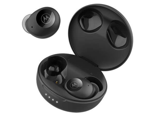 Audífonos Motorola Moto BUDS 250, Inalámbricos, Estuche de Carga, Bluetooth, Color Negro.