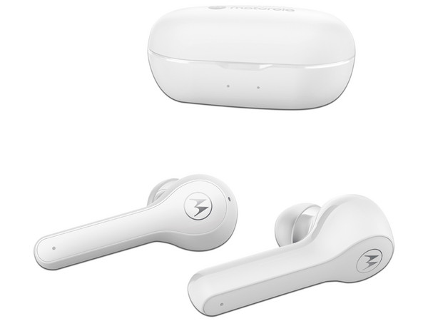 Audífonos Inalámbricos Motorola Moto Buds 085 con Estuche de Carga, Bluetooth, Resistente al agua. Color Blanco.