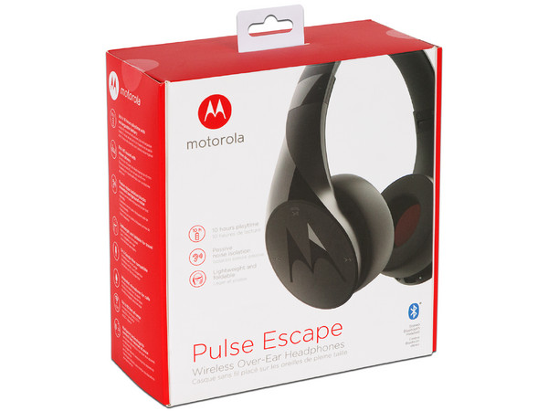 Audífonos tipo diadema Motorola Pulse Escape SH012 con micrófono, Bluetooth. Color negro.