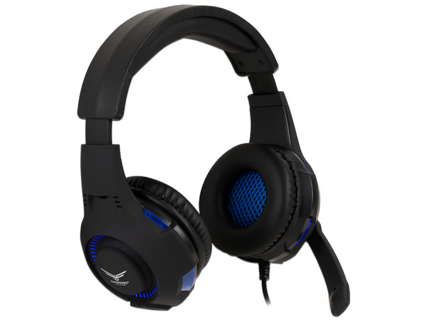 Audífonos tipo diadema Naceb-0304A con micrófono, respuesta de frecuencia 20 Hz - 20,000 Hz. Color Negro.