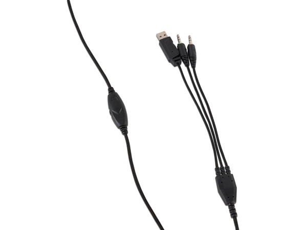 Audífonos tipo diadema Gamer NACEB NA-0304R con micrófono, 3.5mm. Negro/Rojo
