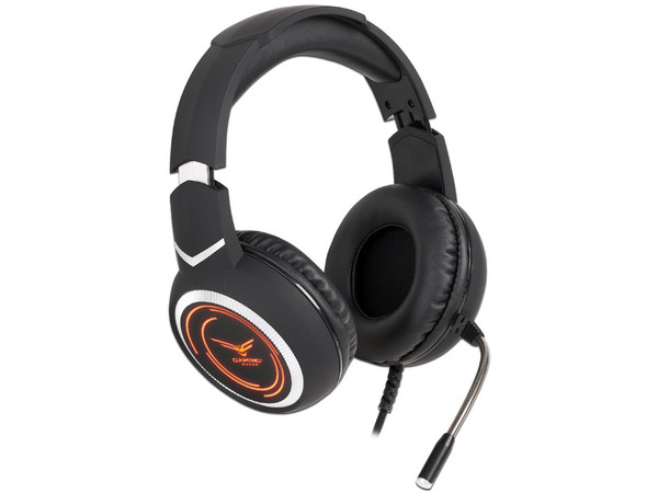 Audífonos Gamer tipo diadema Naceb RGB NA-0311 con micrófono, Respuesta de frecuencia 20Hz-20000Hz, 3.5mm. Color Negro.
