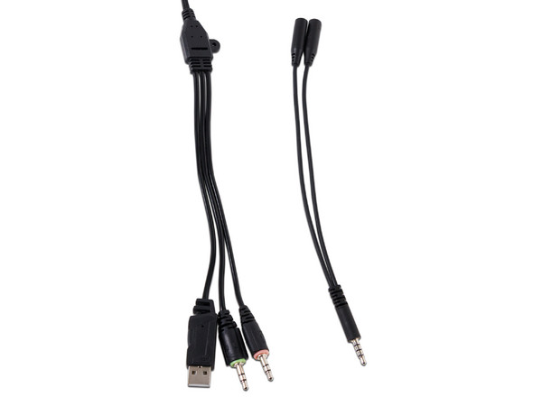 Audífonos Gamer tipo diadema Naceb RGB NA-0311 con micrófono, Respuesta de frecuencia 20Hz-20000Hz, 3.5mm. Color Negro.