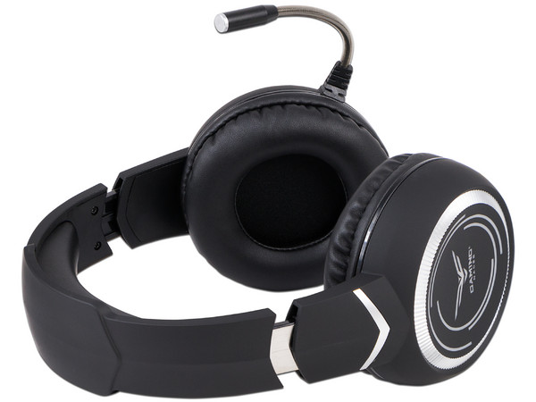 Audífonos Gamer tipo diadema Naceb RGB NA-0311 con micrófono, Respuesta de frecuencia 20Hz-20000Hz, 3.5mm. Color Negro.