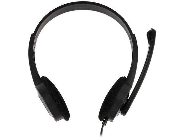 Audífonos con micrófono Naceb NA-0316, 2 x 3.5 mm. Color Negro.