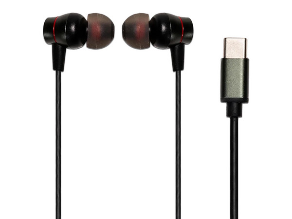 Audífonos internos Naceb NA-0321, USB-C. Color Negro.