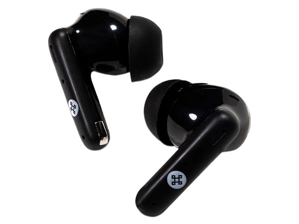 Audífonos internos Naceb con Micrófono NA-0322, Inalámbricos, Bluetooth y Cancelación de Ruido. Color Negro.
